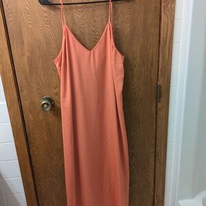 Coral Slip Dress